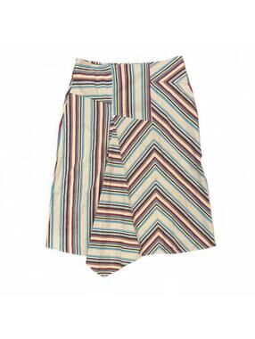 Y2K Bisous Bisous striped asymmetrical skirt Sz. 6